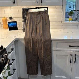 Bernard Zins for Saks Fifth Avenue Coliection Elegant Brown Women's Pants
